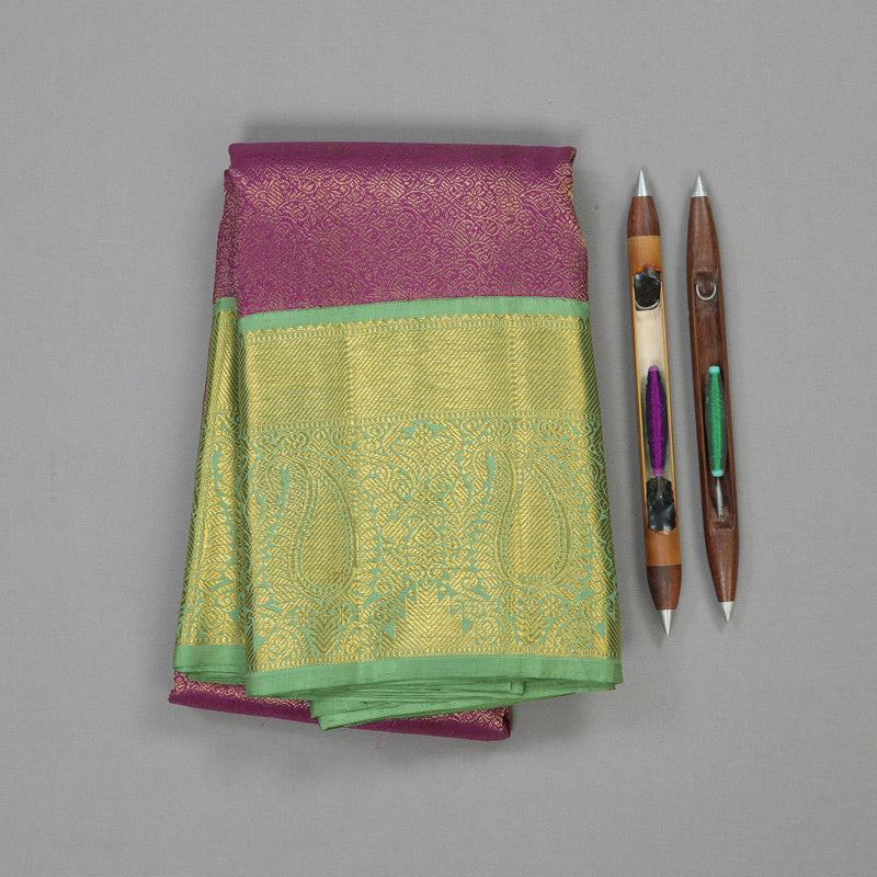 https://hayagrivassilkhouse.com/collections/wedding-silk-sarees/products/hayagrivas-handloom-kanjivaram-silk-saree-in-purple-with-pastel-green-korvai-kbd1568a1-1
