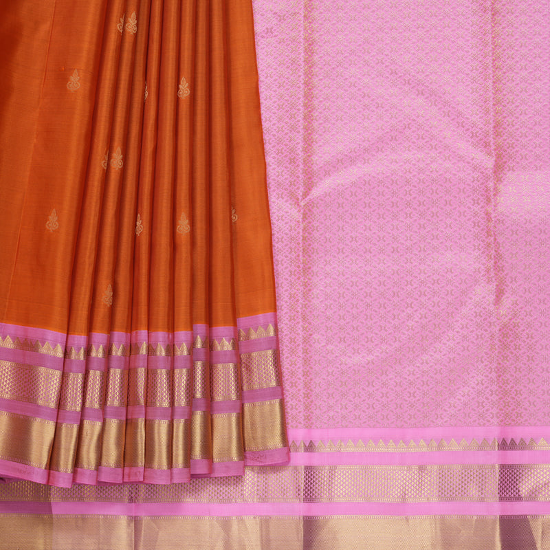 Orange in Kanjivaram Silk: Celebrating Every Shade of ஆரஞ்சு