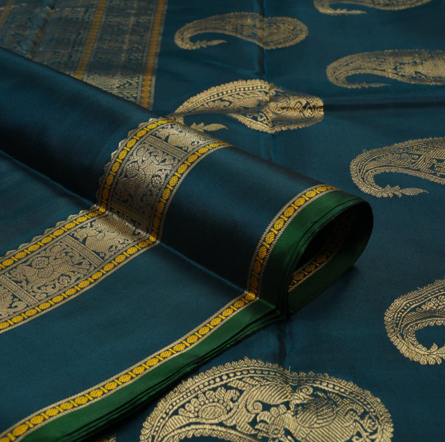 https://hayagrivassilkhouse.com/collections/kanjivaram-silk-sarees/products/hayagrivas-handloom-peacock-green-kanjivaram-silk-saree-kbe2174a2-6