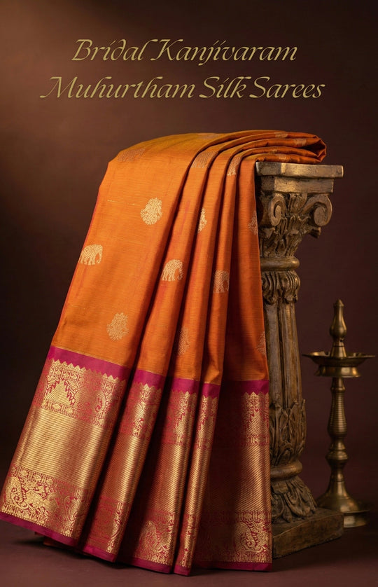 Bridal Kanjivaram Muhurtham Silk Sarees by Hayagrivas