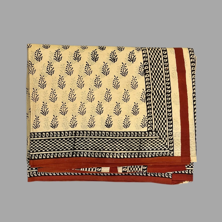 Hayagrivas Sandal Jaipur Cotton Saree SSCBF73E5-1