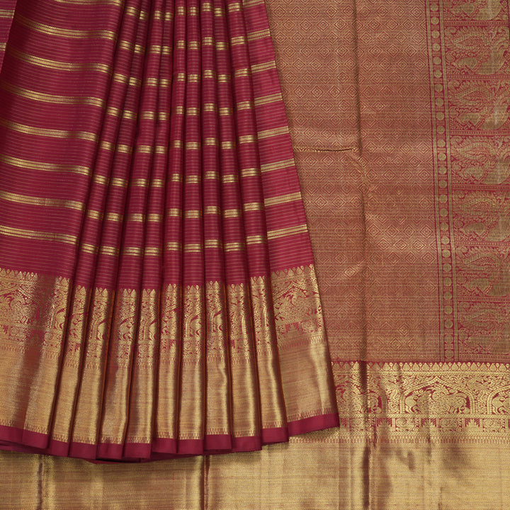 Hayagrivas Handloom Maroon Kanjivaram Silk Saree BE530-SBS  KBEL530C1-1