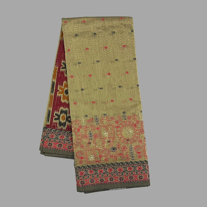 Hayagrivas Elephant Grey Fancy Cotton Sarees