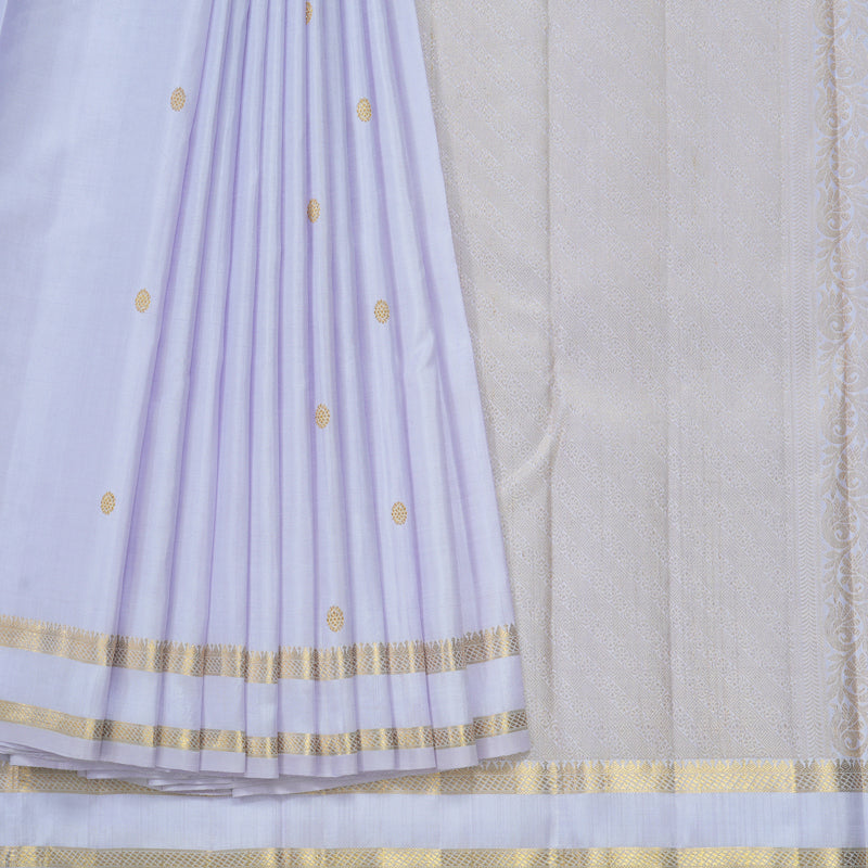 Hayagrivas Handloom Lilac Kanjivaram Silk Saree KBF39D6-1