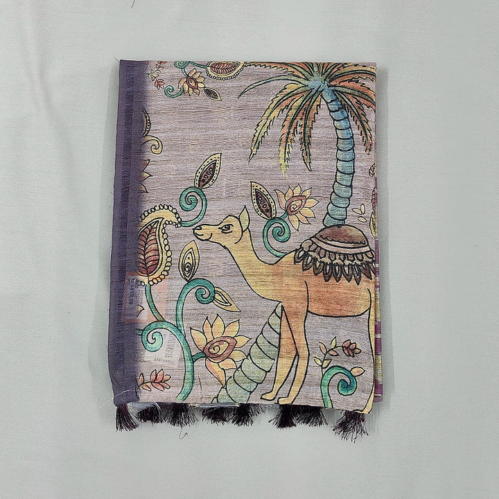 Hayagrivas Purple Fancy Cotton Saree KBE1876L1-24