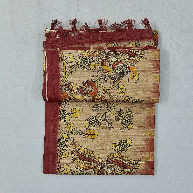 Hayagrivas Maroon Fancy Cotton Saree KBE1876L1-31