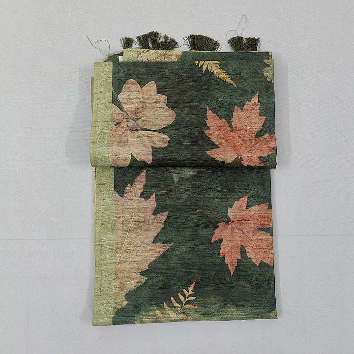 Hayagrivas Green Fancy Cotton Saree KBE1876L1-34