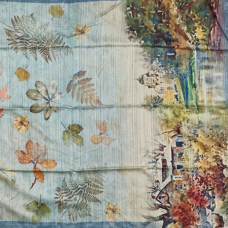 Hayagrivas Pastel Blue Fancy Cotton Saree KBE1876L1-5
