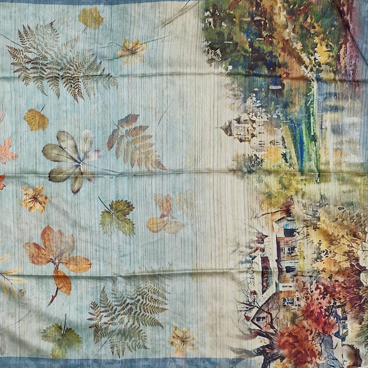 Hayagrivas Pastel Blue Fancy Cotton Saree KBE1876L1-5