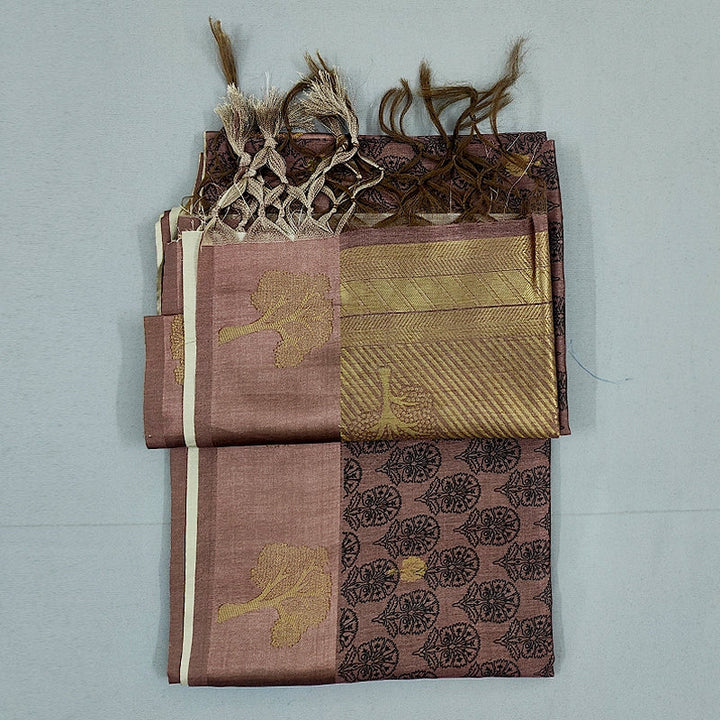 Hayagrivas Mauve-Pink Fancy Cotton Saree KBE1877L4-4