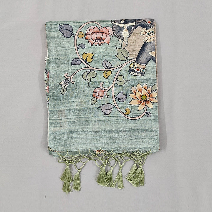 Hayagrivas Beige Fancy Cotton Saree KBE1877L5-3