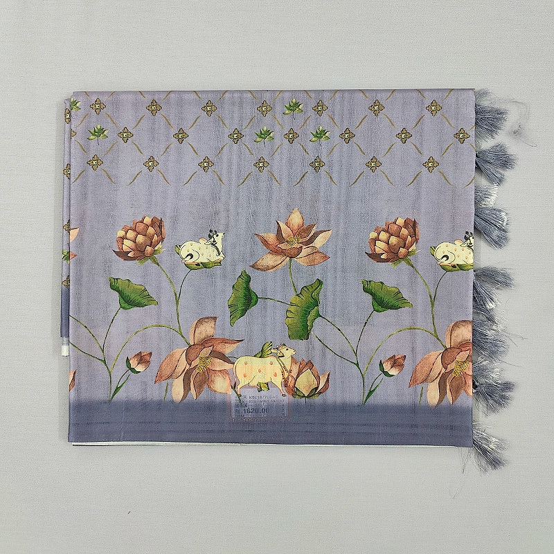 Hayagrivas Lavender-Grey Fancy Cotton Saree KBE1877L6-5