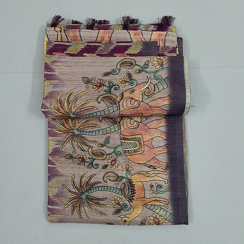 Hayagrivas Purple Fancy Cotton Saree KBE1877L7-4