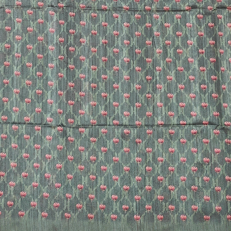 Hayagrivas Sage-Green Fancy Cotton Saree KBE1877L7-5