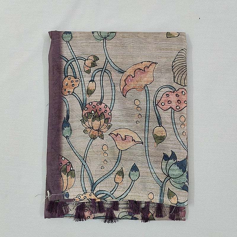 Hayagrivas Dusty Plum Fancy Cotton Saree KBE1877L7-6