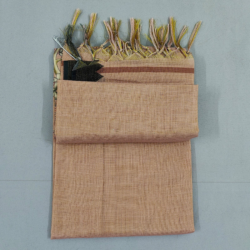 Hayagrivas Peach Fancy Cotton Saree KBE1877L8-2