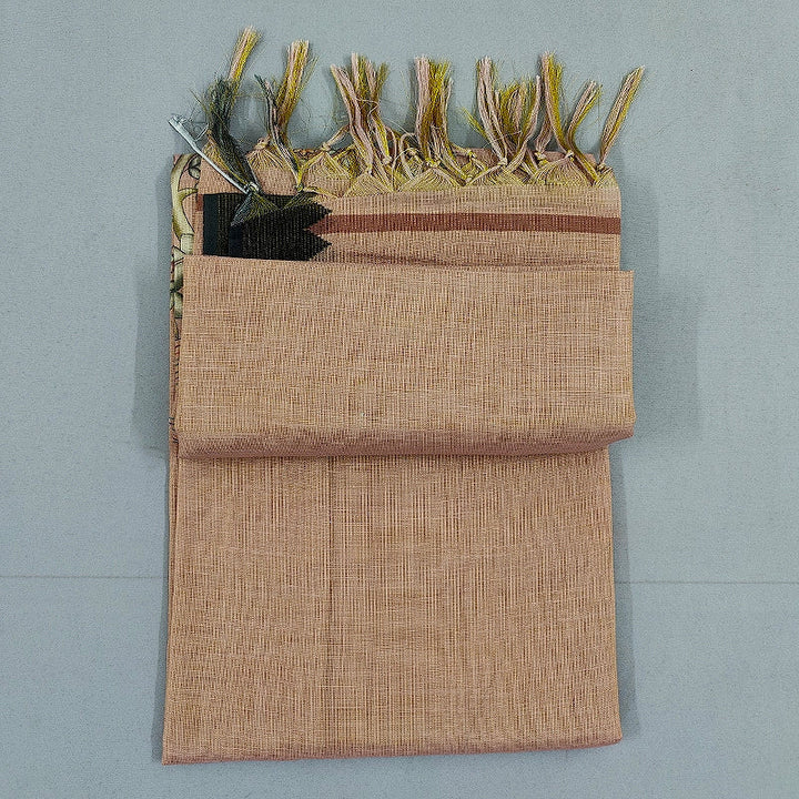 Hayagrivas Peach Fancy Cotton Saree KBE1877L8-2