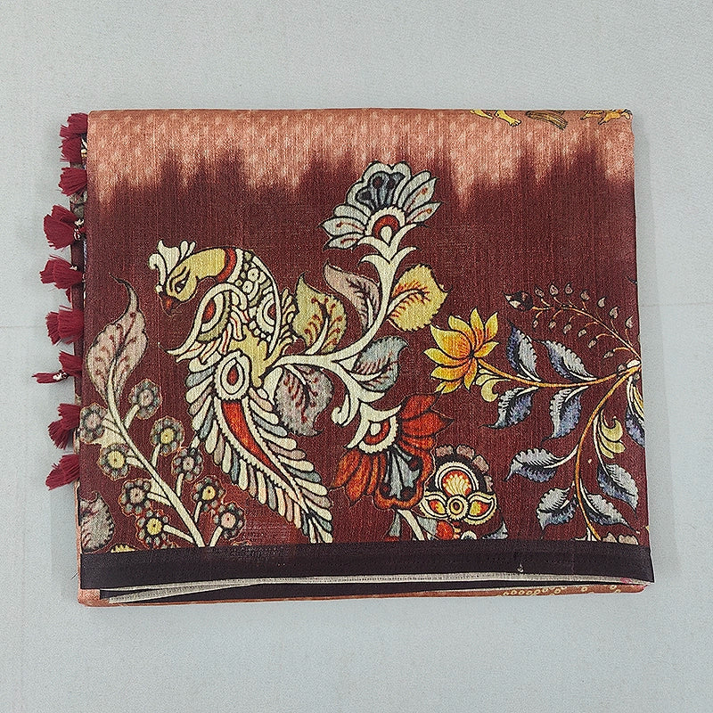 Hayagrivas Peach Fancy Cotton Saree KBE1878L2-2