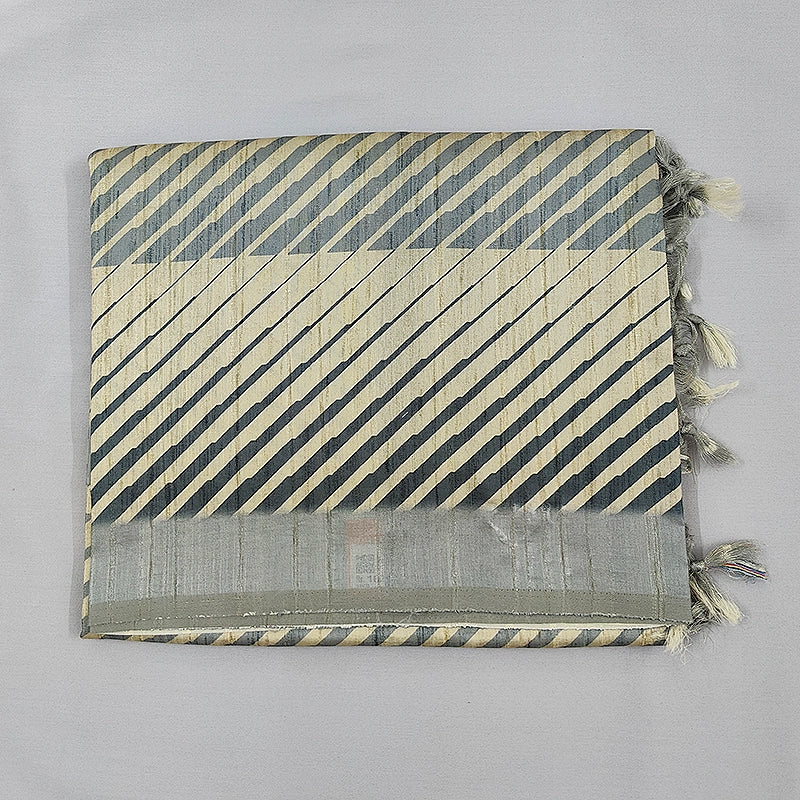 Hayagrivas Beige Fancy Cotton Saree KBE1878L3-1