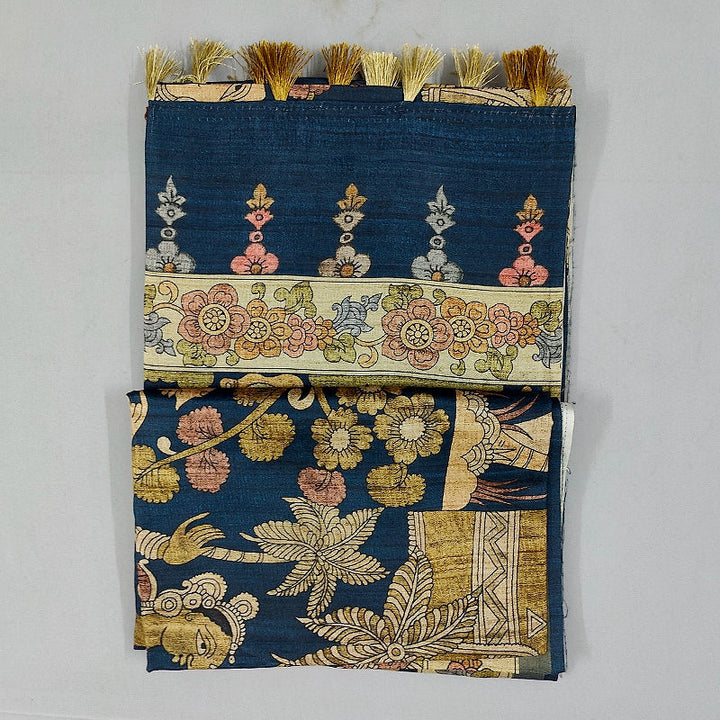 Hayagrivas Navy Blue Fancy Cotton Saree KBE1917L1-64