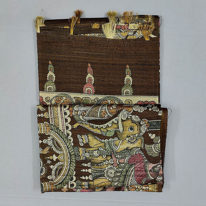 Hayagrivas Brown Fancy Cotton Saree KBE1917L1-66