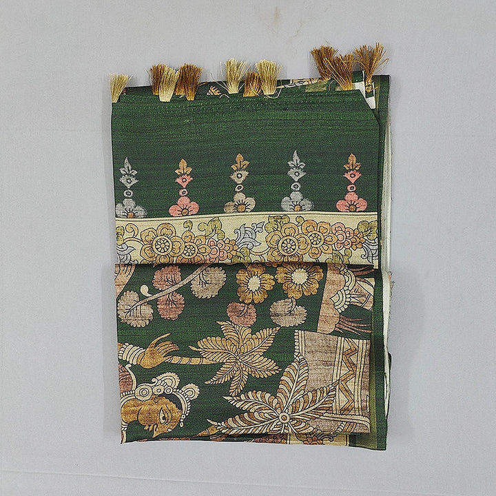 Hayagrivas Bottle Green Fancy Cotton Saree KBE1917L1-67