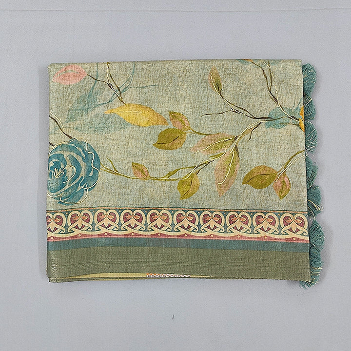 Hayagrivas Sea Green Fancy Cotton Saree KBE1918L1-21