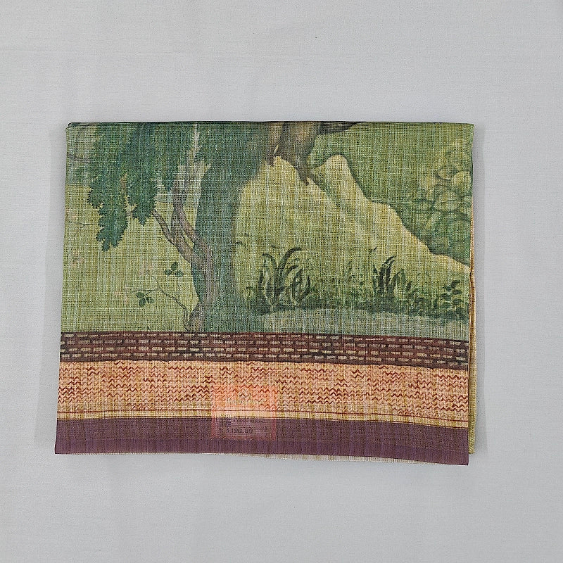 Hayagrivas Beige Fancy Cotton Saree KBE1918L2-16
