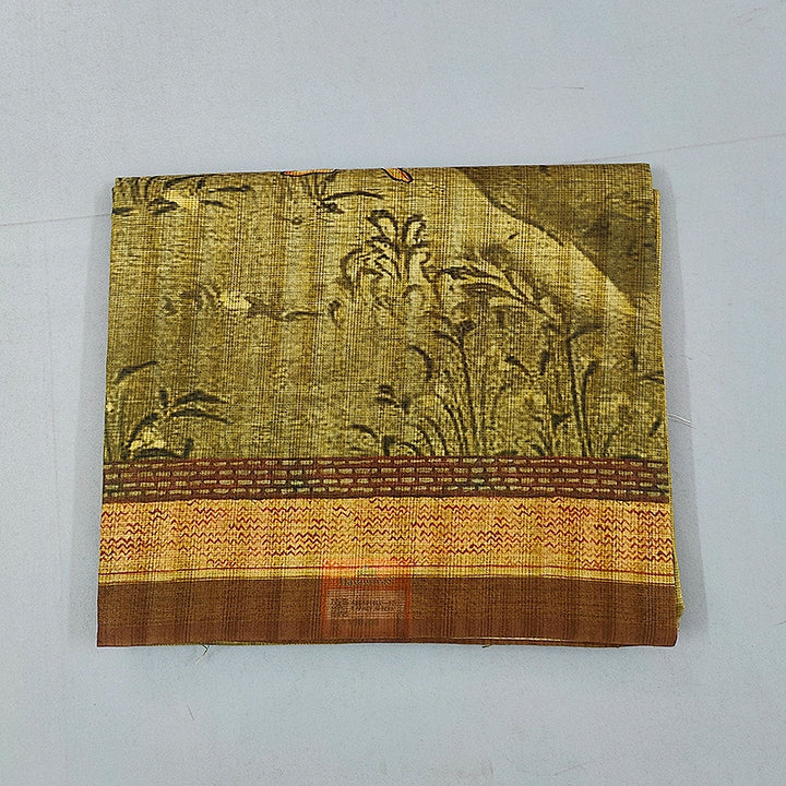Hayagrivas Muted Golden Fancy Cotton Saree KBE1918L2-17
