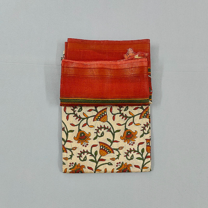 Hayagrivas Off-White Fancy Cotton Saree KBE1919L1-29