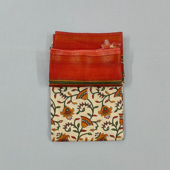 Hayagrivas Off-White Fancy Cotton Saree KBE1919L1-29