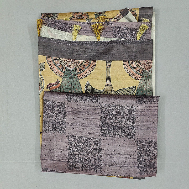 Hayagrivas Grey Fancy Cotton Saree KBE1920L1-40
