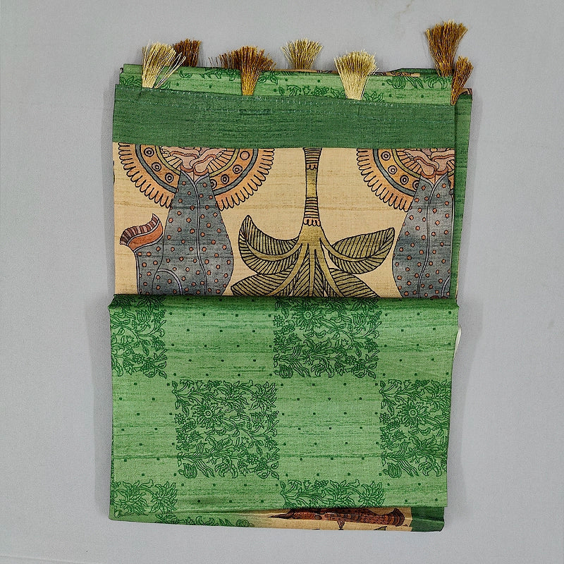 Hayagrivas Green Fancy Cotton Saree KBE1920L1-59