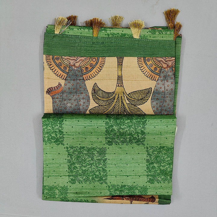 Hayagrivas Green Fancy Cotton Saree KBE1920L1-59