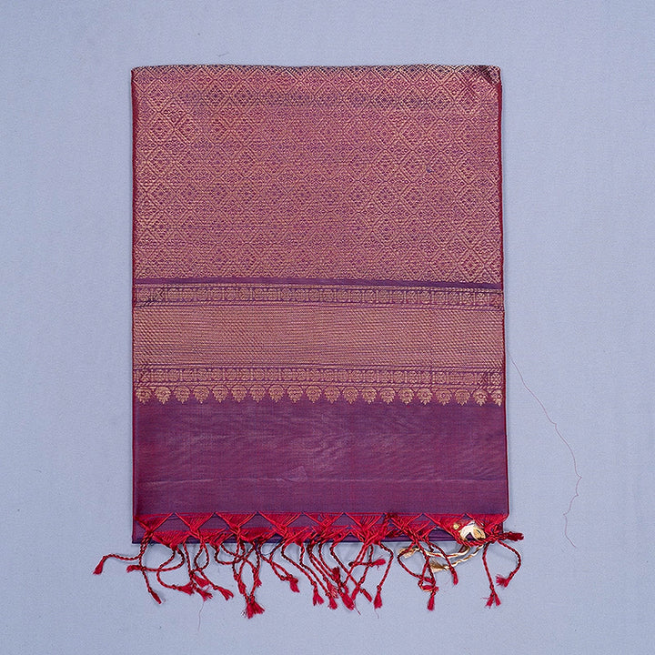 Hayagrivas Wine Purple Handloom Soft Silk Saree KBF880H7-20