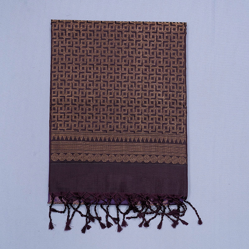 Hayagrivas Deep Purple Handloom Soft Silk Saree KBF883H2-14
