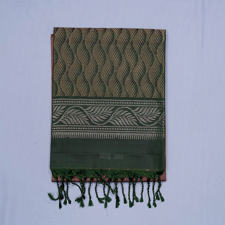 Hayagrivas Rust Brown Handloom Soft Silk Saree KBF883H2-15