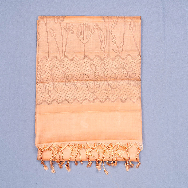 Hayagrivas Mild Peach Orange Handloom Soft Silk Saree KBF885H21-2