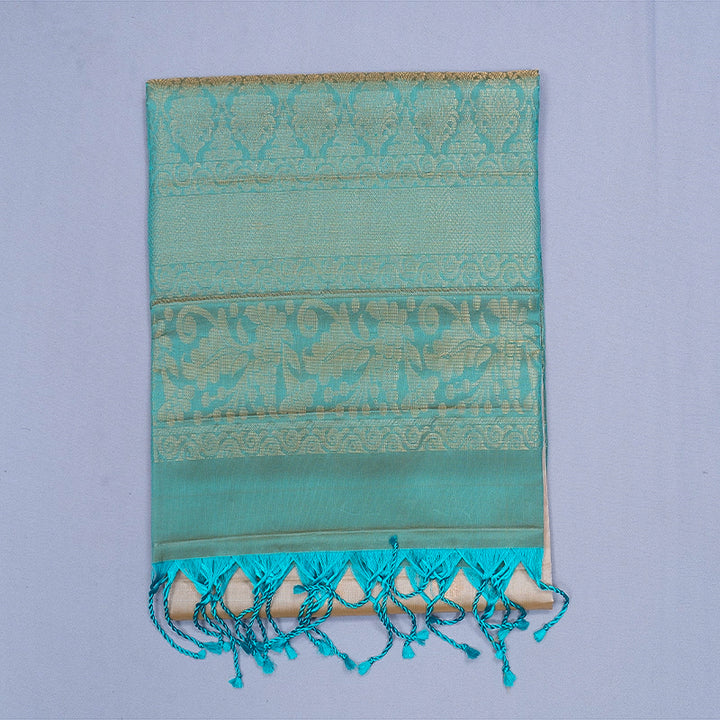Hayagrivas Cream Handloom Soft Silk Saree KBF892H4-1