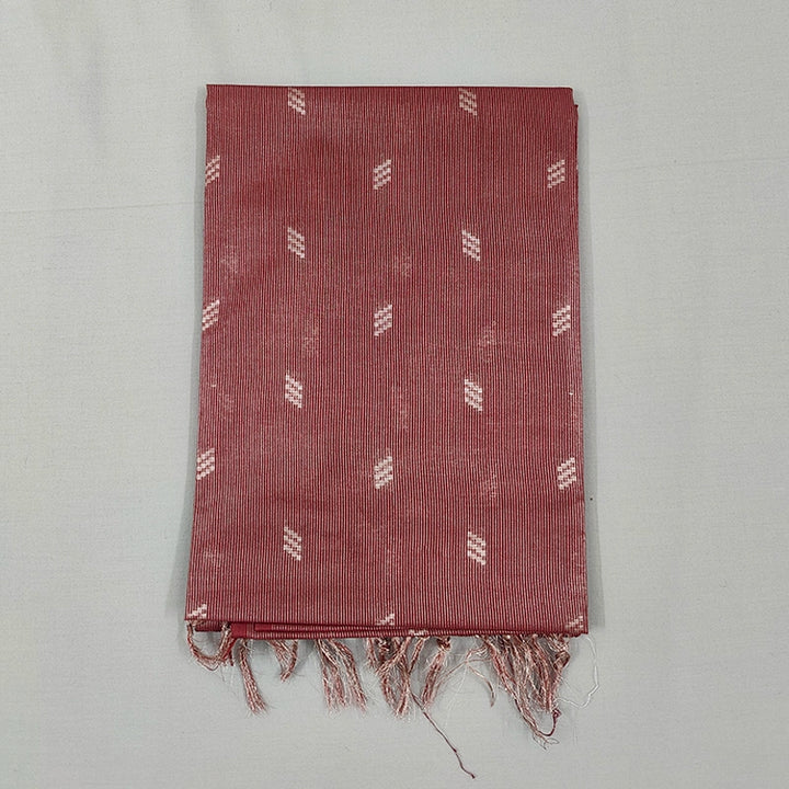 Hayagrivas Brick Red Fancy Cotton Saree KSBE144C6-1