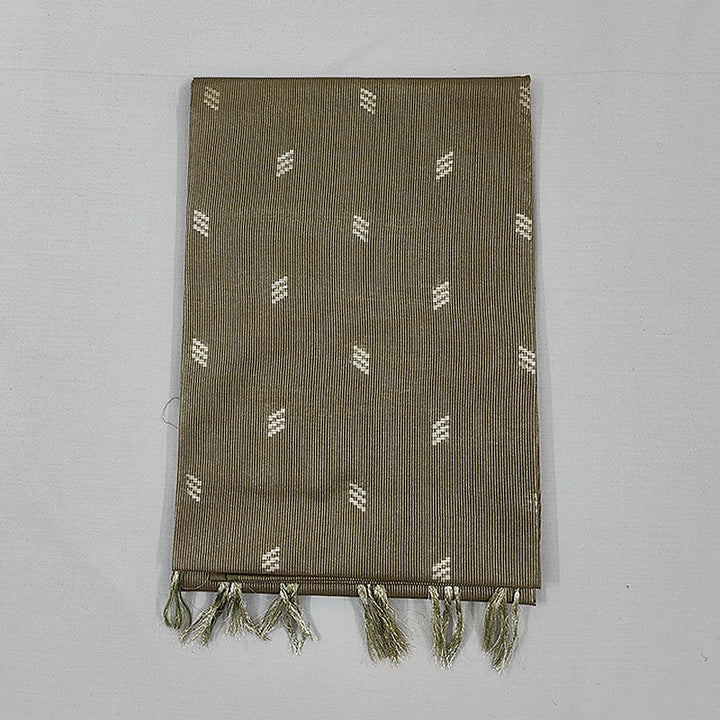 Hayagrivas Light Brown Fancy Cotton Saree KSBE144C6-2