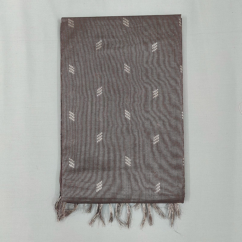 Hayagrivas Silver Grey Fancy Cotton Saree KSBE144C6-8