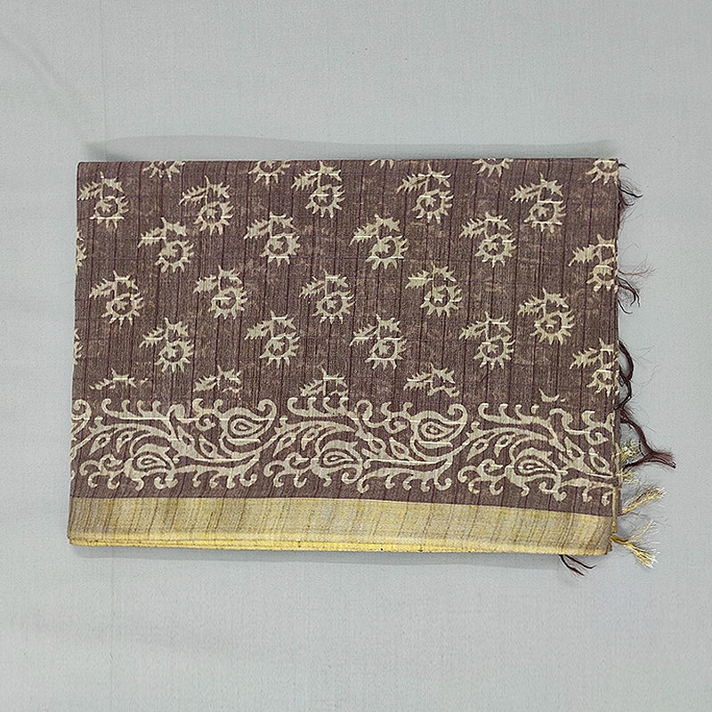 Hayagrivas Brown Fancy Cotton Saree KSBE144C9-6