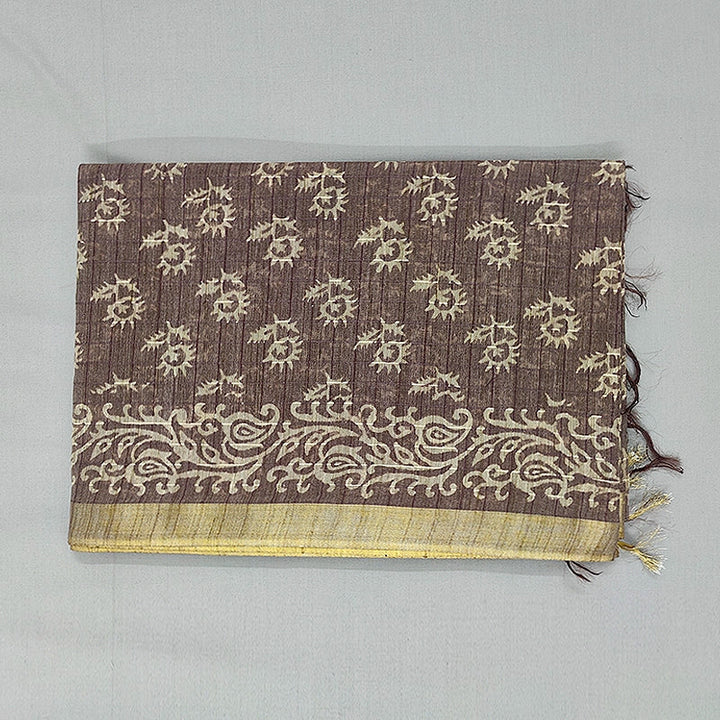 Hayagrivas Brown Fancy Cotton Saree KSBE144C9-6