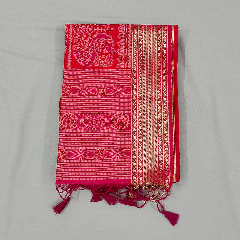 Hayagrivas Red Fancy Cotton Saree SSCBF107G1-6