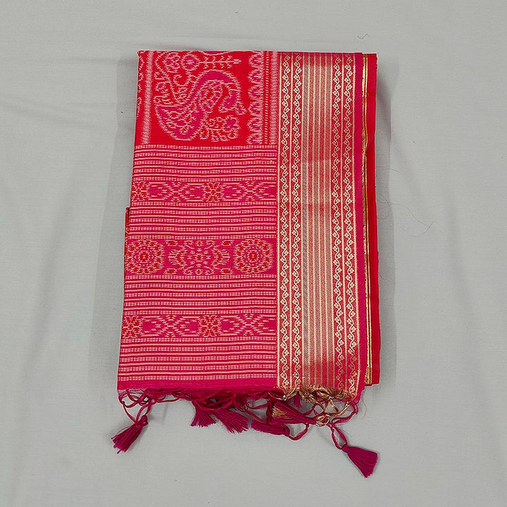 Hayagrivas Red Fancy Cotton Saree SSCBF107G1-6
