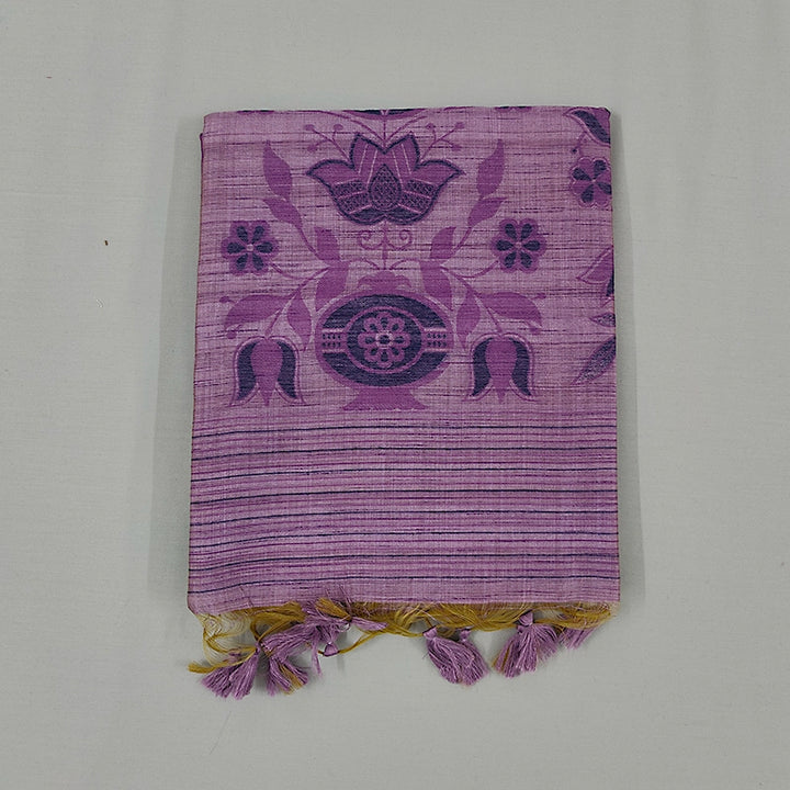 Hayagrivas Mauve Lilac Fancy Cotton Saree SSCBF107G5-1