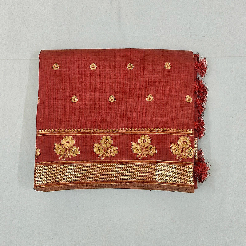 Hayagrivas Maroon Fancy Cotton Saree SSCBF120H1-11