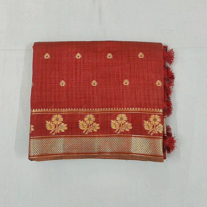 Hayagrivas Maroon Fancy Cotton Saree SSCBF120H1-11
