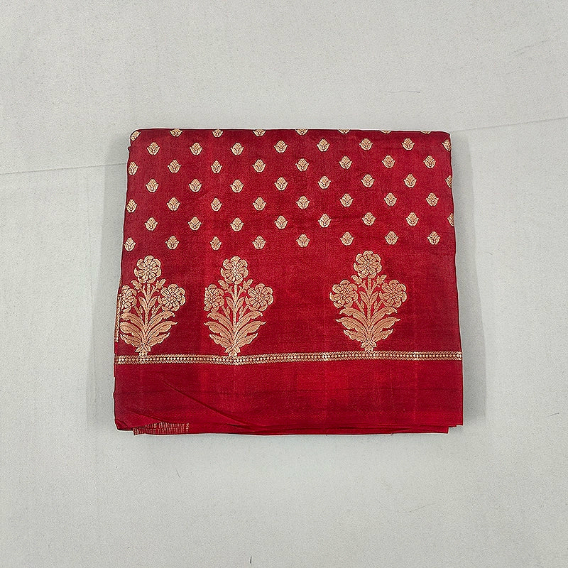 Hayagrivas Red Fancy Cotton Saree SSCBF120H2-10